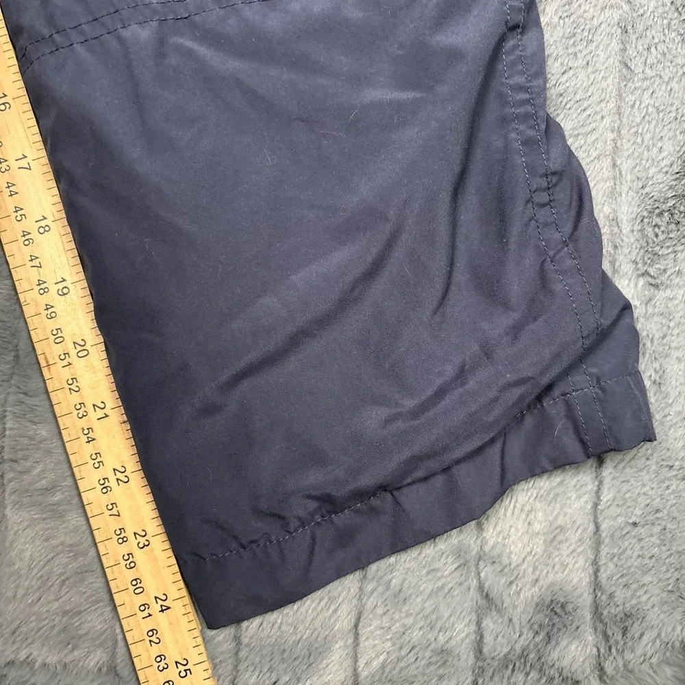 Vintage Reebok Boys Navy Nylon Windbreaker Track Pants White Stripe Size M 10